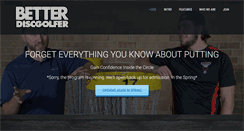 Desktop Screenshot of betterdiscgolfer.com